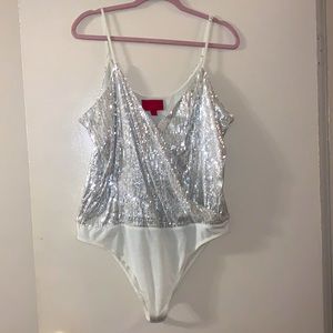 Sequin Jennifer Lopez bodysuit—only worn for 2 hrs! Great for going out!